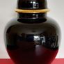 The "Art of Chokin" Black Glazed Vase/Urn/Ginger Jar Image 4