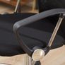 Office Chair Mesh Chair with Adjustable Height Black Image 9