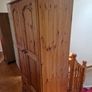 Solid pine wardrobe with drawers Image 3