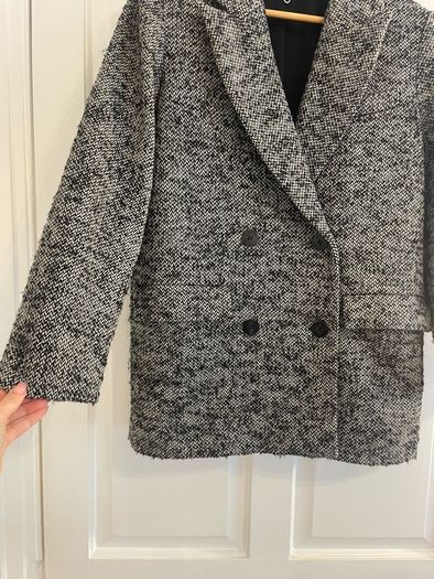 & Other Stories wool herringbone coat