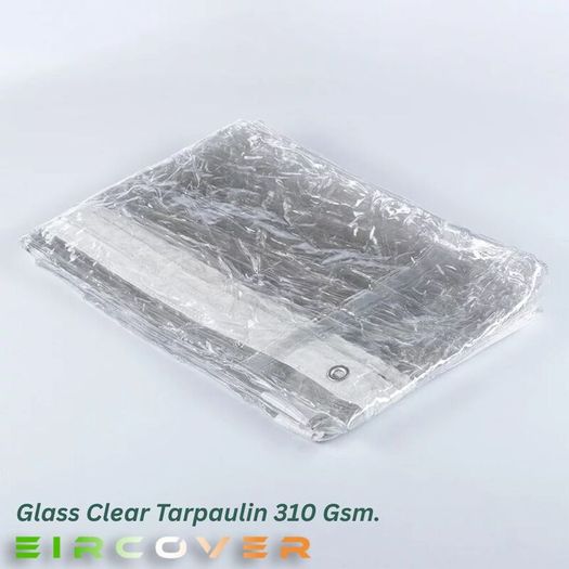 Glass Clear Tarpaulin 2m x 2.4m (7' - 8') 310 gsm