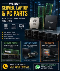 Wanted Buying RAM, SSD HDD Desktop Laptop Server RAM CPU DDR4 DDR5
