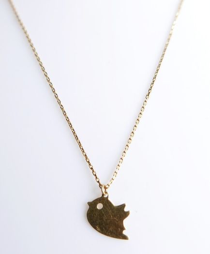 Gold over 925 Sterling Silver Bird Pendant Necklace 18" MIDAS ALTRO BIRD PENDANT NECKLACE 1,9g