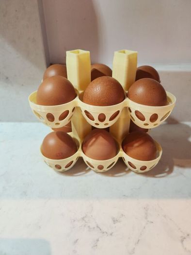 egg rack stackable 3d printed