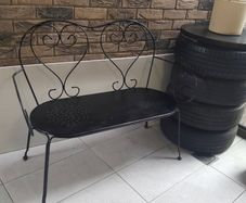 metal bench garden( can deliver)