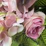 New bespoke 80cm x 80cm wild rose, fern, eucalyptus and hydrangea rustic wreath in vintage blush Image 9
