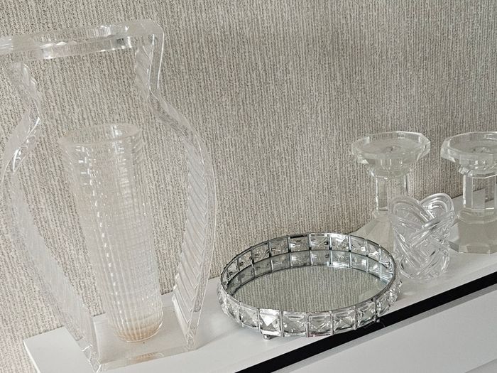 vase and candle holders