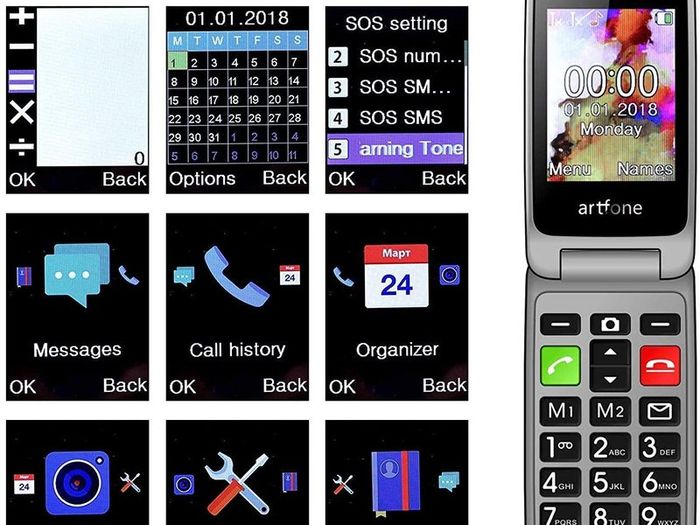 Artfone Senior OAP Flip Phone Wexford