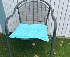 4 Garden Chairs Stackable with cushions