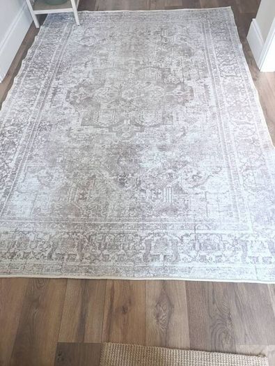 Kukoon washable vintage beige rug Isla