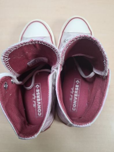 Girls Converse Chuck Taylor All Star Hi Tops Trainers Runners Floral Size Uk 3 Eu 35 Womens (AT1)