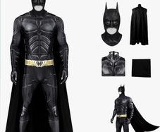 BatMan Adult Mens Costume with Mask and Cape Halloween
