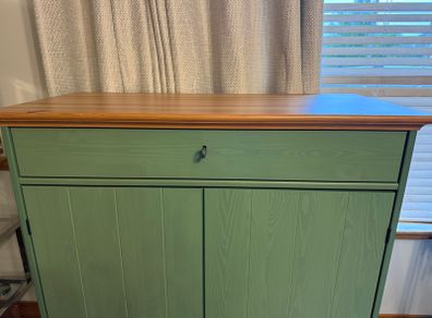 IKEA Stockholm 2 Door & 1 Drawer Cabinet - Green inet