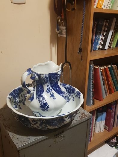 Vintage Delft Pitcher and Bowl Set