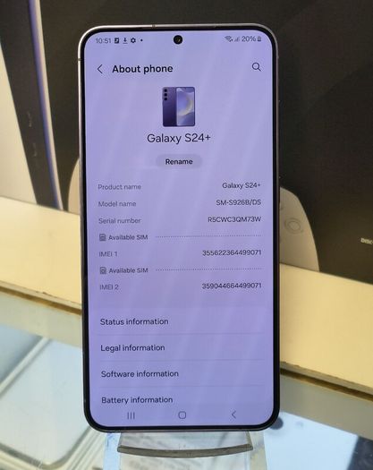 Samsung Galaxy S24 Plus Dual Sim 256GB 12G ram Cobalt Violet, Unlocked