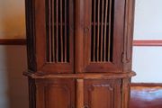 Antique apprentice piece corner cabinet
