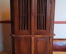 Antique apprentice piece corner cabinet