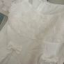 White Coquette Mini Dress with 3D Roses & Bows Image 2