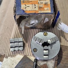 BISON-BIAL CT-100B Precision Lathe Chuck 100mm 3-Jaw Self-Centering New NOS.