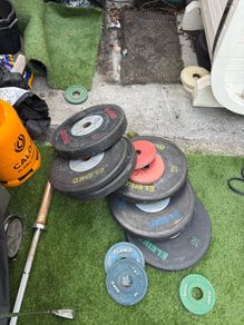 weights and gym equipment