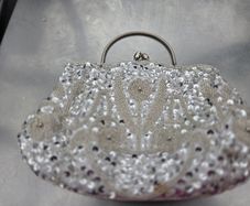 Elegant Beaded Evening Clutch Bag