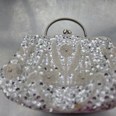 Elegant Beaded Evening Clutch Bag