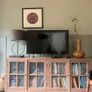 Two solid wood elm cabinets Image 2