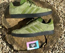Premium Adidas Gazelle Green Suede