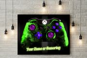 Personalised Xbox gamer Wall 3mm foamex board printed picture with your Name or gamertag on it Xbox wall board for kids room wall decor