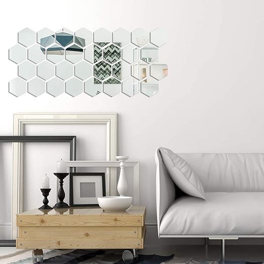 32 Pieces Removable Acrylic Mirror Setting Wall Sticker Decal for Home Living Room Bedroom Decor (FREE SHIPPING)