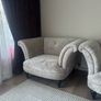 Modern Velvet Sofa + Armchair Set (excellent condition like new) Image 4