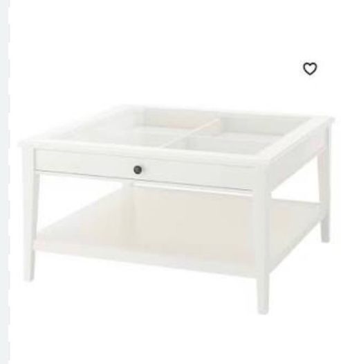 Ikea Liatorp White coffee table with drawer