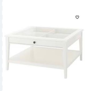 Ikea Liatorp White coffee table with drawer