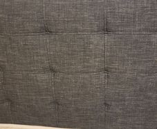 4ft 6 grey fabric double bed