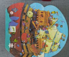 Jigsaw Djeco Barbarossa Pirate ship age 5+