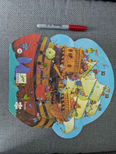 Jigsaw Djeco Barbarossa Pirate ship age 5+
