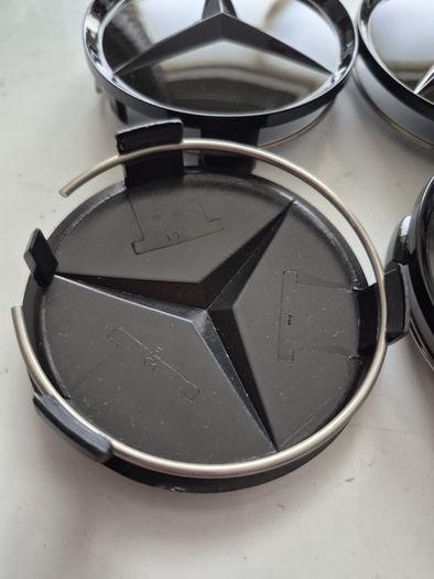 Mercedes Gloss Balck caps - FREE POST