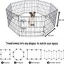 8 Panel Playpen Suitable for Dogs Puppies Cats & Rabbits Foldable Ideal for Indoor/Outdoor use Puppy Play Pen Image 2