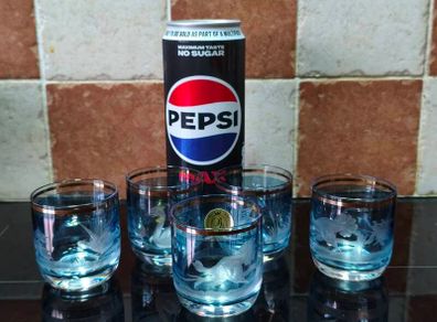 Vintage Radua Bohemian crystal shot glasses