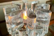 Vintage 1960s Georgshutte Art Glass Votive Candle Holder Trivet Dish Warmer