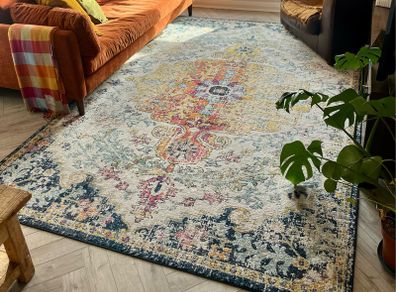 Large colourful rug