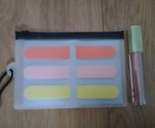 Pixi lipgloss and pack of M&S nail files in pouch, new