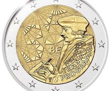 Belgium 2 Euro Commemorative Coin 2022 - Erasmus. Uncirculated.