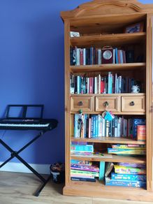 solid pine book case