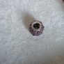 Pandora  honeysuckle pink shimmering droplet charm very good condition Image 6