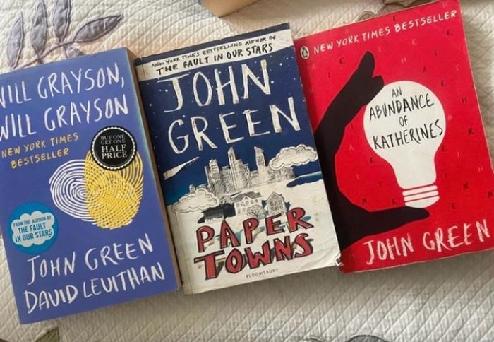 3 x John green books