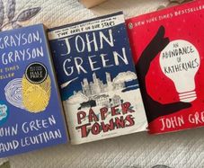 3 x John green books