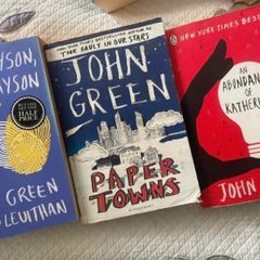 3 x John green books