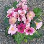 Elegant faux flowers grave arraignments Image 9