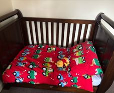Boori County sleigh Cot/toddler bed solid wood